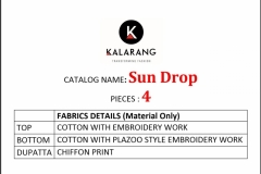 Kalarang Sun drop Cotton Suit 5