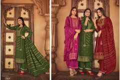 Kalaroop By Kajree Erika Jacquard Kurti With Bottom & Dupatta Design 13616 to 13621 Series (7)