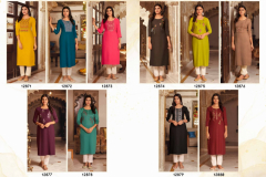 Kalaroop Kajree Lily Vol 21 Rayon Kurti Design 12871 to 12880 Series (3)