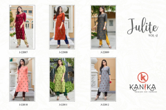 Kanika Julite Vol 2 Kurti With Pant Ruby Silk Design 22007 to 22012 8