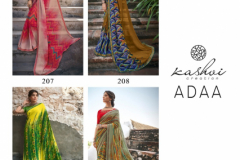 Kashvi Creation Adaa Georgette Print Saree Design 201 to 210 6