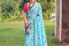 Kashvi Creation Jhankaar Georgette Floral Prints Saree Design 2421 to 2428 Series (4)