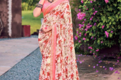 Kashvi Creation Jhankaar Georgette Floral Prints Saree Design 2421 to 2428 Series (6)