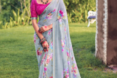 Kashvi Creation Jhankaar Georgette Floral Prints Saree Design 2421 to 2428 Series (8)