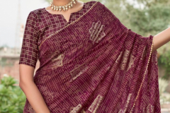 Kashvi Crection Lavanya Designer Gold Printed With Fancy Blouse Design 53001 to 53010 Series (13)