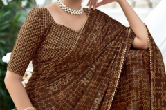 Kashvi Crection Lavanya Designer Gold Printed With Fancy Blouse Design 53001 to 53010 Series (16)
