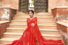 Kashvi Crection Lavanya Designer Gold Printed With Fancy Blouse Design 53001 to 53010 Series (9)