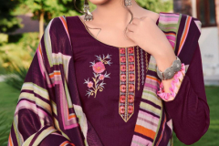 Kay Vee Suits Noor E Patiyala Pure Pashmina Design 207-01 to 207-08 13