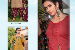Kay Vee Suits Noor E Patiyala Pure Pashmina Design 207-01 to 207-08 17