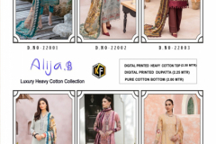 Keval Fab Alija B Vol 22 Heavy Karachi Cotton Salwar Suit Collection Design 22001 to 22006 Series (8)