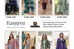Keval Fab Rangrez Vol 02 Classy Luxury Cotton Pakistani Salwar Suit Collection Design 1201 to 1206 Series (11)
