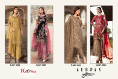 Khayyira Suits Zebtan Bridal Collection Faux Georgette Embroidery Pakisthani Suits 1086 to 1089 Series (5)