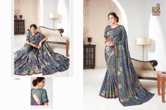 Khwaish Vishal Print Fancy Fabrics Sarees 10