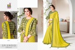 Khwaish Vishal Print Fancy Fabrics Sarees 18