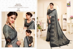 Khwaish Vishal Print Fancy Fabrics Sarees 3