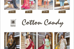 Kiana House Cotton Candy Kurti With Bottom Printed Dupatta 9