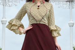 Kiana House Of Fashion Crown Vol 02 Reyon Two Tone Kurti 1