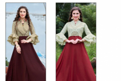 Kiana House Of Fashion Crown Vol 02 Reyon Two Tone Kurti Design 01 to 04