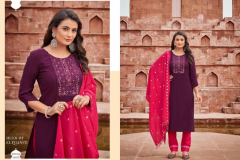 Kivi By Kajree Zubeda Kurti With Bottom & Dupatta Colection Design 13572 to 13577 Series (3)