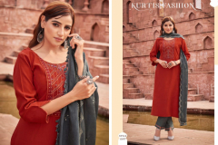 Kivi By Kajree Zubeda Kurti With Bottom & Dupatta Colection Design 13572 to 13577 Series (6)