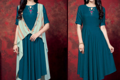 Krisha Milky Koi Handloom Cotton Reyon Kurti With Coti Design 88 to 91 1