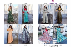 Krishwi By Arihant Japan Satin Gown Kurtis 7