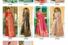 Kshwet Silk Rajtex Fabric 101001 to 101010 Series 5
