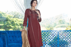 Ladies Flavour Aarohi Vol 8 Chinon Kurti With Pant & Bottom & Dupatta Collection Design 8001 to 8006 Series (10)