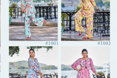 Ladies Flavour Alexa Rayon Print Causal Co-Ord Sets Collection Design 1001 to 1004 Series (10)