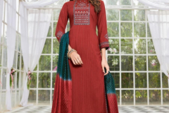 Ladies Flavour Ginni Vol 4 Viscose Kurti With Bottom & Dupatta Collection Design 1001 to 1006 Series (3)