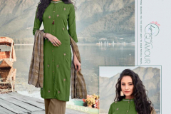 Ladies Flavour Gulmurg Rayona Kurtis With Plazzo Design 1001 to 1008 6