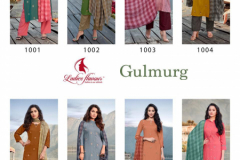 Ladies Flavour Gulmurg Rayona Kurtis With Plazzo Design 1001 to 1008