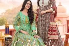 Ladies Flavour Sabhyata Pure Cotton Anarkali Grown With Dupatta Collection Design 1001 to 1004 Series (1)
