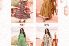 Ladies Flavour Sabhyata Pure Cotton Anarkali Grown With Dupatta Collection Design 1001 to 1004 Series (10)
