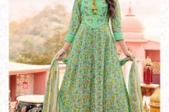 Ladies Flavour Sabhyata Pure Cotton Anarkali Grown With Dupatta Collection Design 1001 to 1004 Series (6)