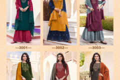 Ladies Flavours Bonus Vol 03 Chinon Fancy Weaving Kurti Collection Design 3001 to 3006 Series (15)