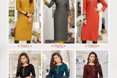 Ladies Flovour Serena Vol 7 Rayon With Embroidery Work Kurti Design 7001 to 7006 Series (4)