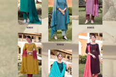 Ladyview Geet Viscose Kurti With Pant & Dupatta Sets Design 1001 to 1005 Series (12)