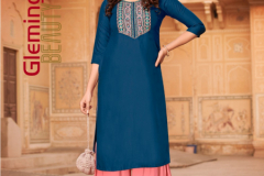 Ladyview Goriya Vol 01 Reyon Embroidery Kurtis With Sarara Design 1001 to 1004 3