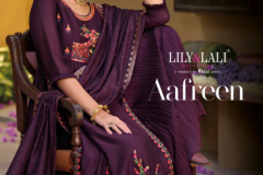 Lily & Lali Aafreen Silk Kurti With Bottom & Dupatta Collection Design 10601 to 10606 Series (1)