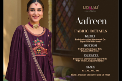 Lily & Lali Aafreen Silk Kurti With Bottom & Dupatta Collection Design 10601 to 10606 Series (8)