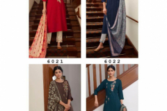 Lily & Lali Mahima Viscose Jam Silk Kurti With Pant Design 6021 to 6028 Series (12)