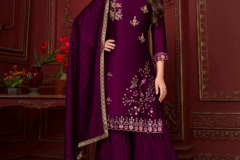 Lily & Lali Malang Silk Kurti With Sharara & Dupatta Collection Design 10191 to 10196 Series (9)