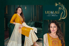 Lily & Lali Riwaaz 3 Kurti With Palazoo & Dupatta Collection Design 10091 to 10094 Series (3)