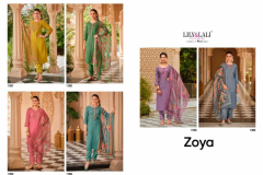 Lily & Lali Zoya Pure Viscose Embroidery Straight Kurti With Bottom & Dupatta Collection Design 11951 to 11956 Series (1)