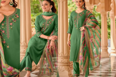Lily & Lali Zoya Pure Viscose Embroidery Straight Kurti With Bottom & Dupatta Collection Design 11951 to 11956 Series (7)