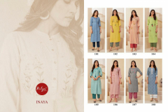 LT Fabrics Inaya Vol 3 Cotton Kurti With Bottom Collection Design 101 to 108 Series (19)