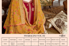 Maisha 9101 Series Swaragini Vol 02 Velvet Design 9101 to 9106 12