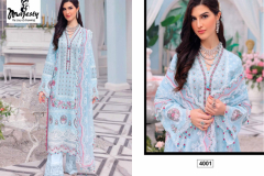 Majesty Cheveron Lawn Vol 02 Pure Cotton Pakistani Salwar Suits Collection Design 4001 to 4005 Series (2)
