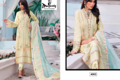 Majesty Cheveron Lawn Vol 02 Pure Cotton Pakistani Salwar Suits Collection Design 4001 to 4005 Series (3)